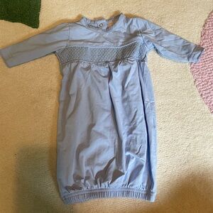 NWOT Smockingbird baby boy gown size NB